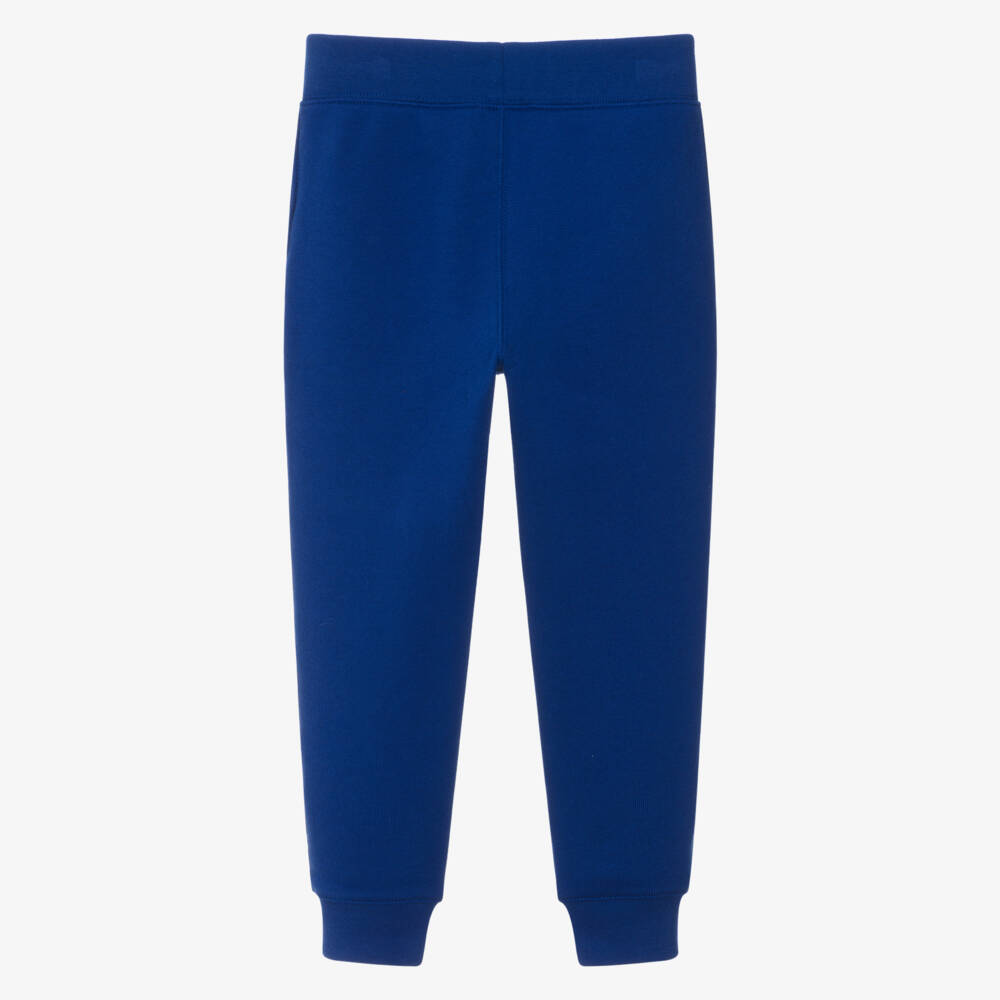 Ralph Lauren-Boys Azure Blue Cotton Pony Logo Joggers | Childrensalon Outlet