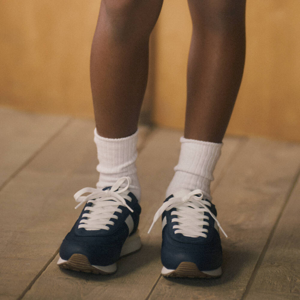 Ralph Lauren-Boys Blue Lace-Up Sneakers | Childrensalon Outlet
