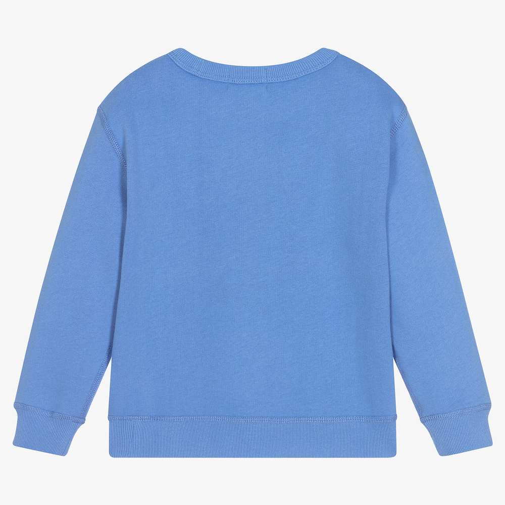 Ralph Lauren-Boys Blue Logo Sweatshirt | Childrensalon Outlet