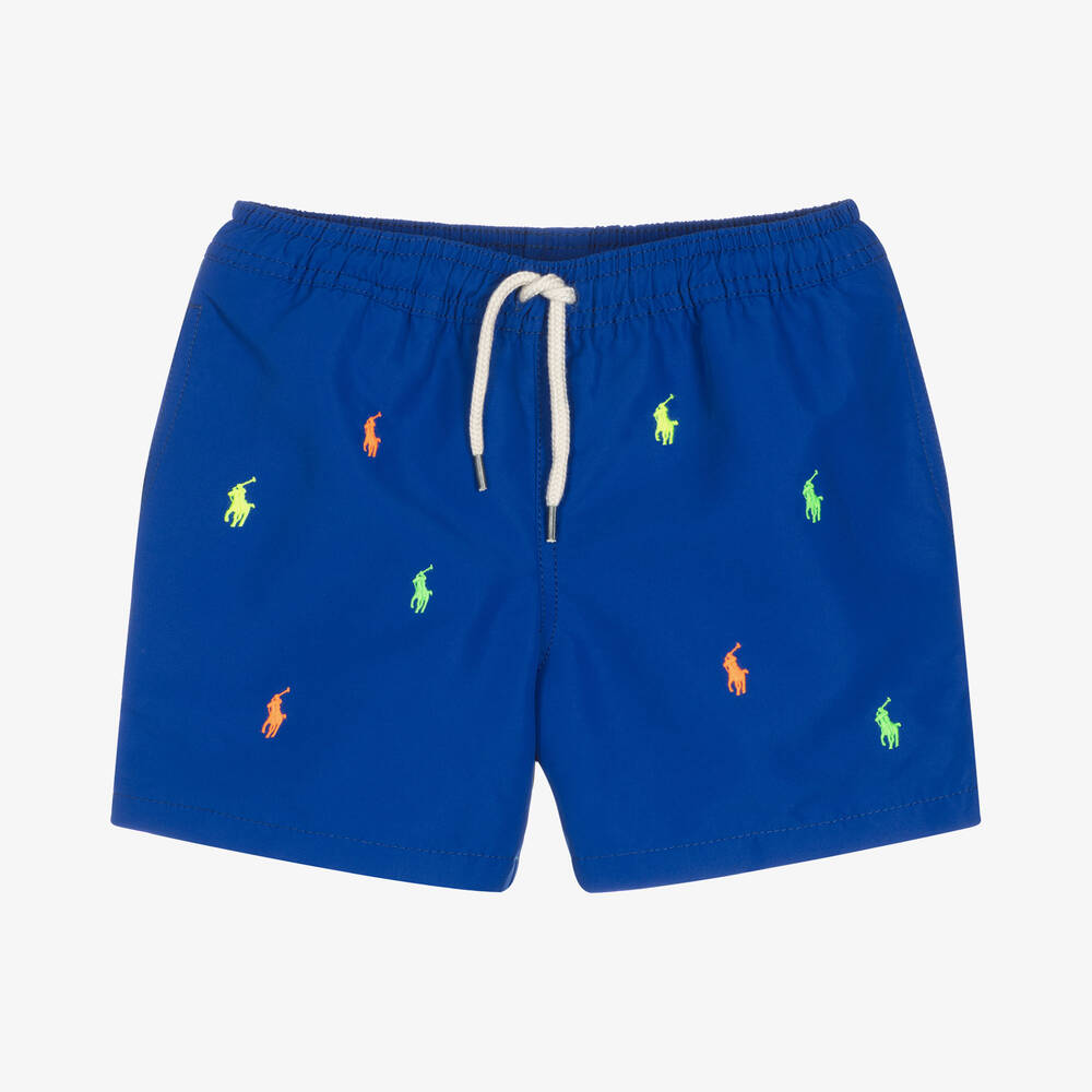 Polo Ralph Lauren - Short de bain bleu garçon | Childrensalon