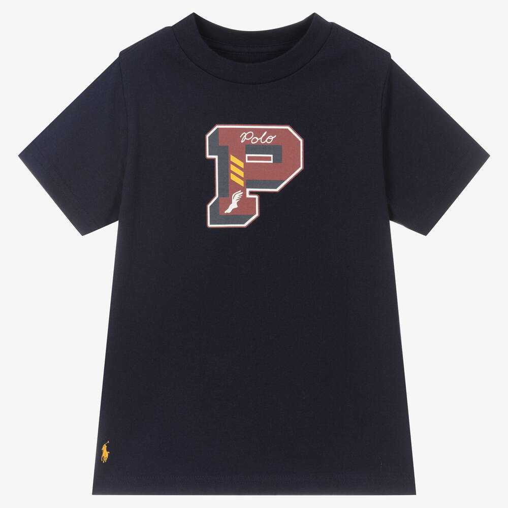 Polo Ralph Lauren Boys Blue Logo T-Shirt Childrensalon Outlet