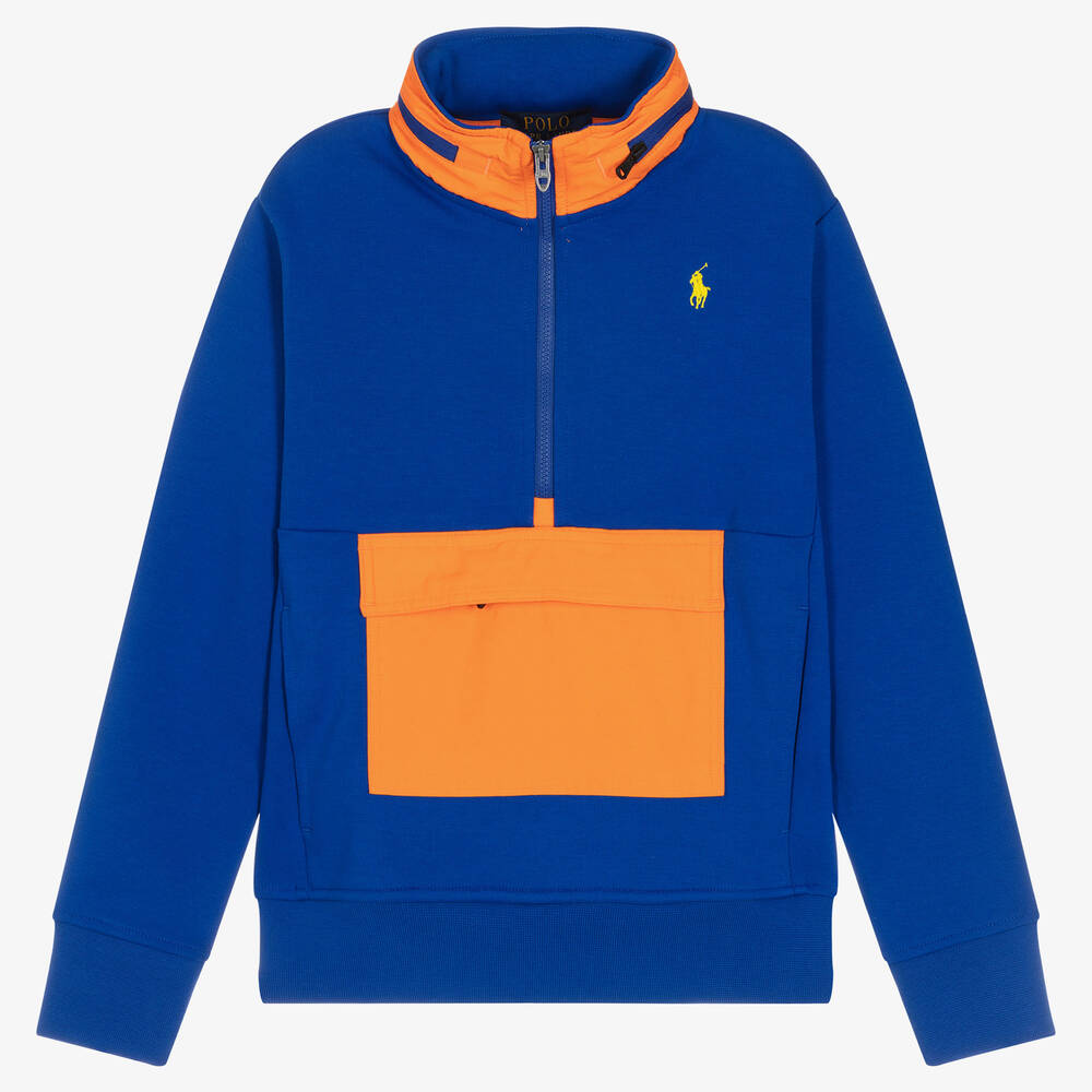 Orange polo sweatshirt cheap