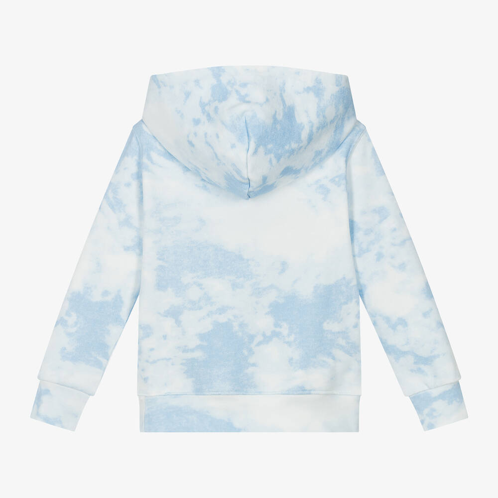 Ralph Lauren Boys Blue Polo Bear Tie Dye Hoodie Childrensalon Outlet