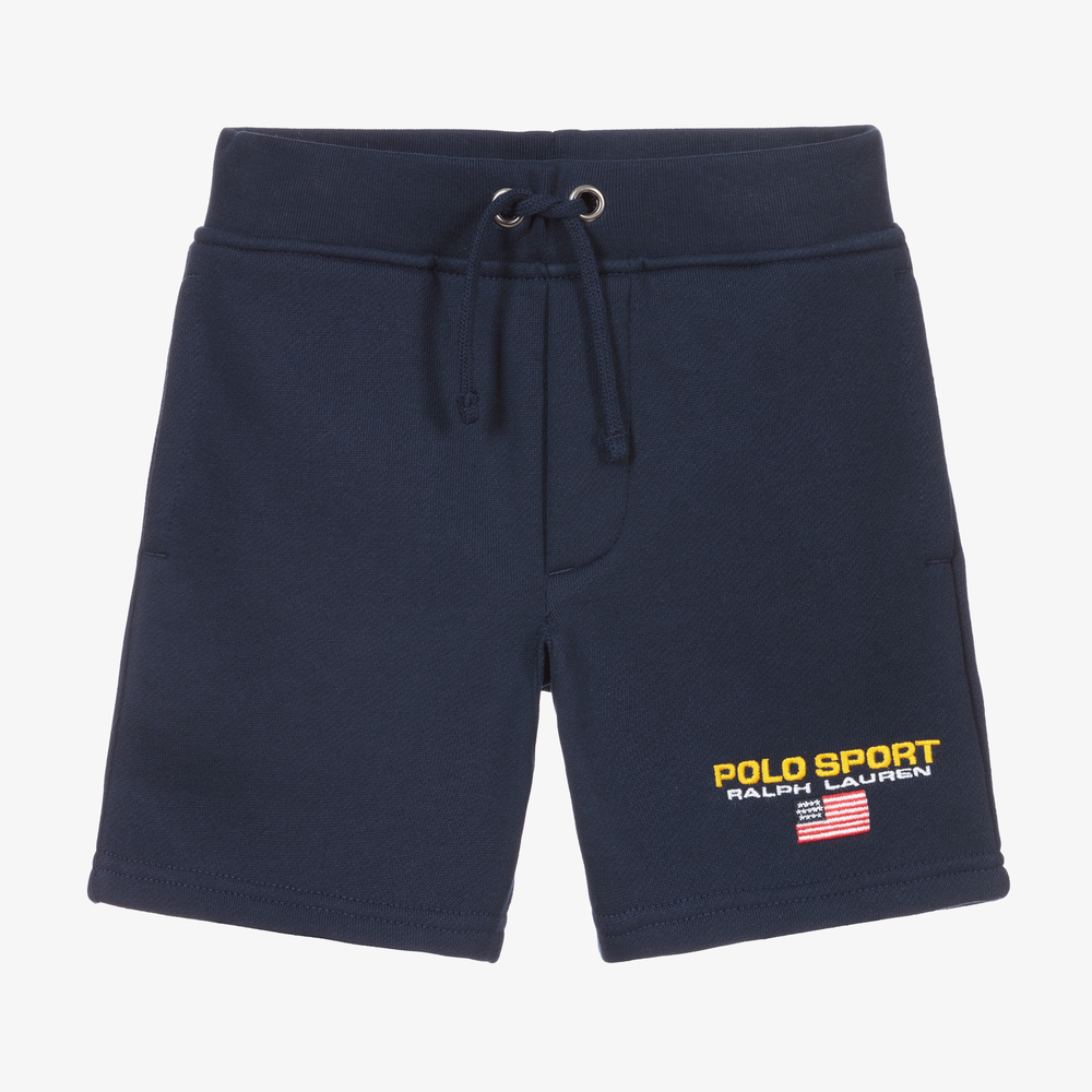 Polo Ralph Lauren - Blaue Polo Sport Shorts für Jungen  | Childrensalon