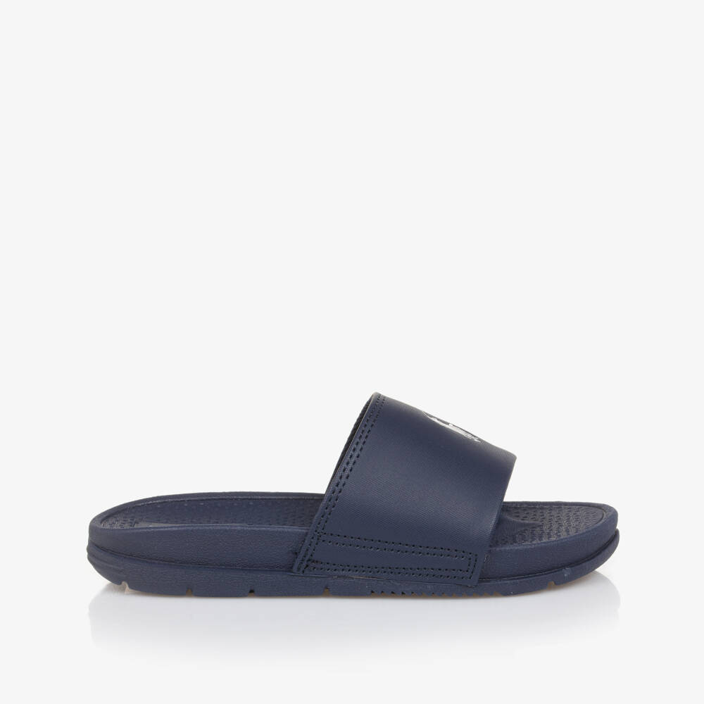 Ralph Lauren-Boys' Blue Slip-On Logo Sandals | Childrensalon Outlet