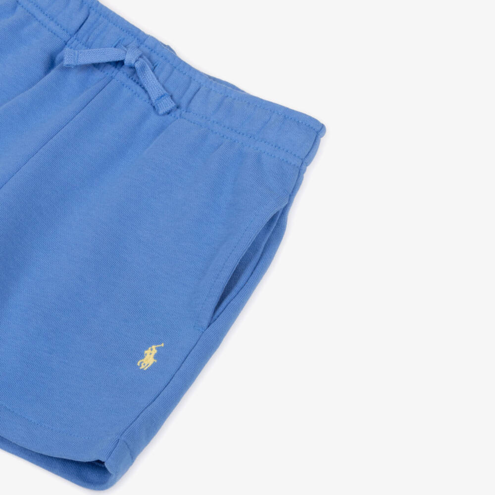 Ralph Lauren-Boys Blue Soft Cotton Shorts | Childrensalon Outlet