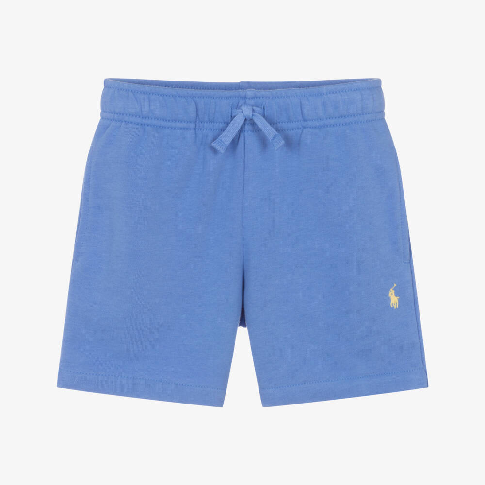 Ralph Lauren-Boys Blue Soft Cotton Shorts | Childrensalon Outlet