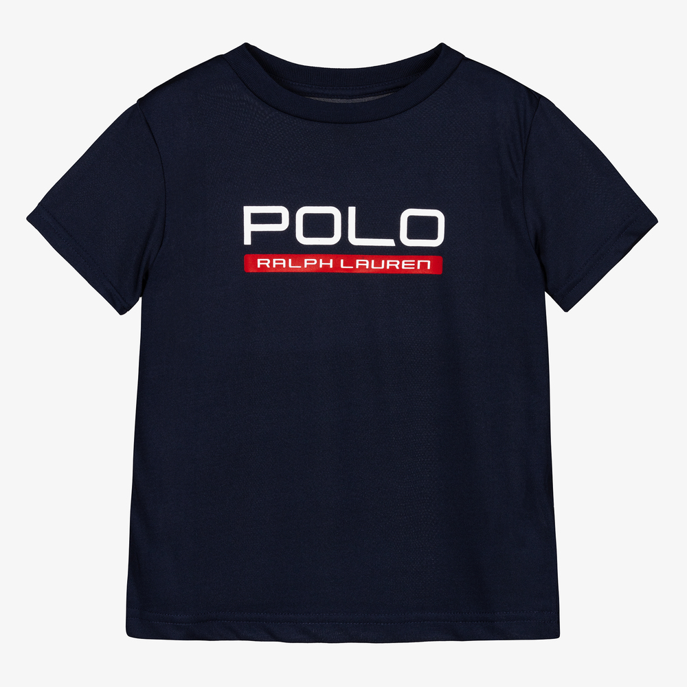 Polo Ralph Lauren - T-shirt de sport bleu Garçon | Childrensalon