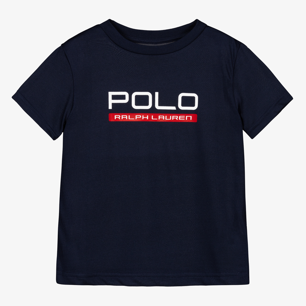 Polo Ralph Lauren-Boys Blue Sports T-Shirt | Childrensalon Outlet