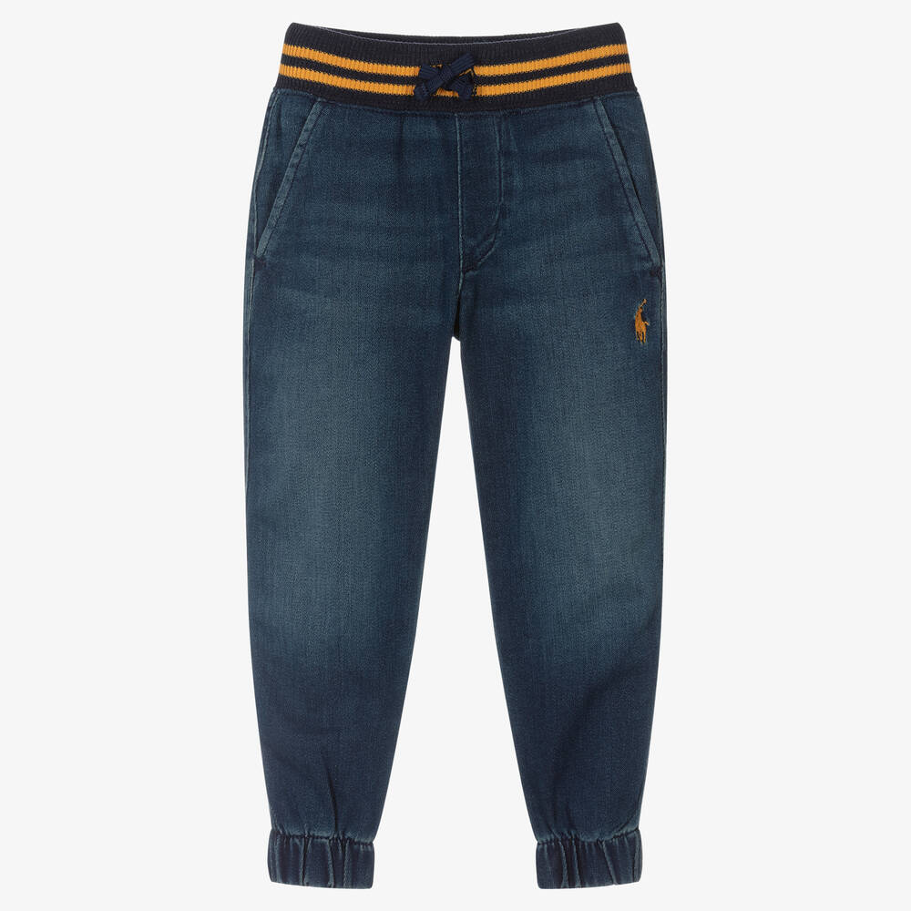 Polo Ralph Lauren - Синие джинсовые джоггеры стрейч | Childrensalon