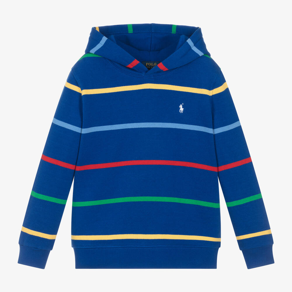 Boys striped hoodie clearance