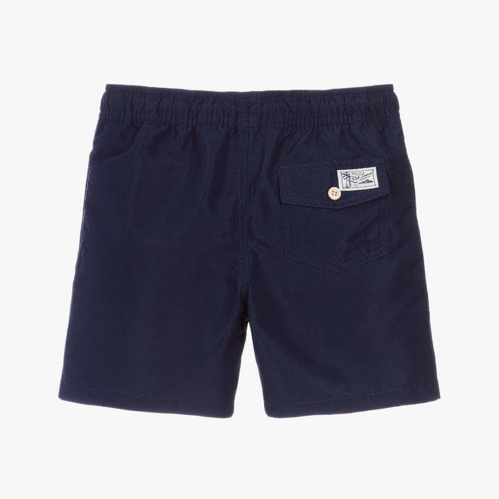 Ralph Lauren-Boys Blue Swim Shorts | Childrensalon Outlet