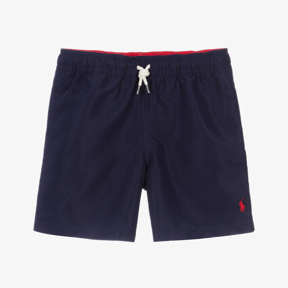 Ralph Lauren-Boys Blue Swim Shorts | Childrensalon Outlet