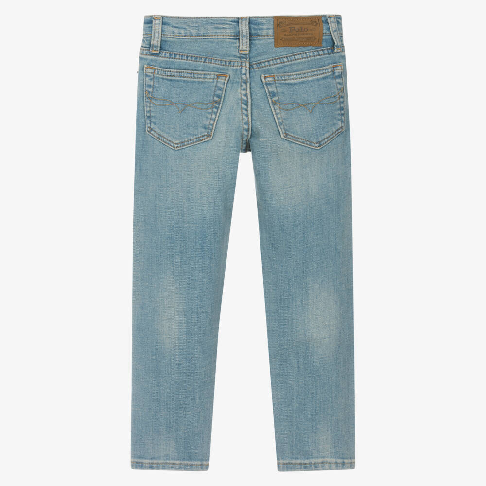 Ralph Lauren-Boys Blue Tailored Stretch Jeans | Childrensalon Outlet
