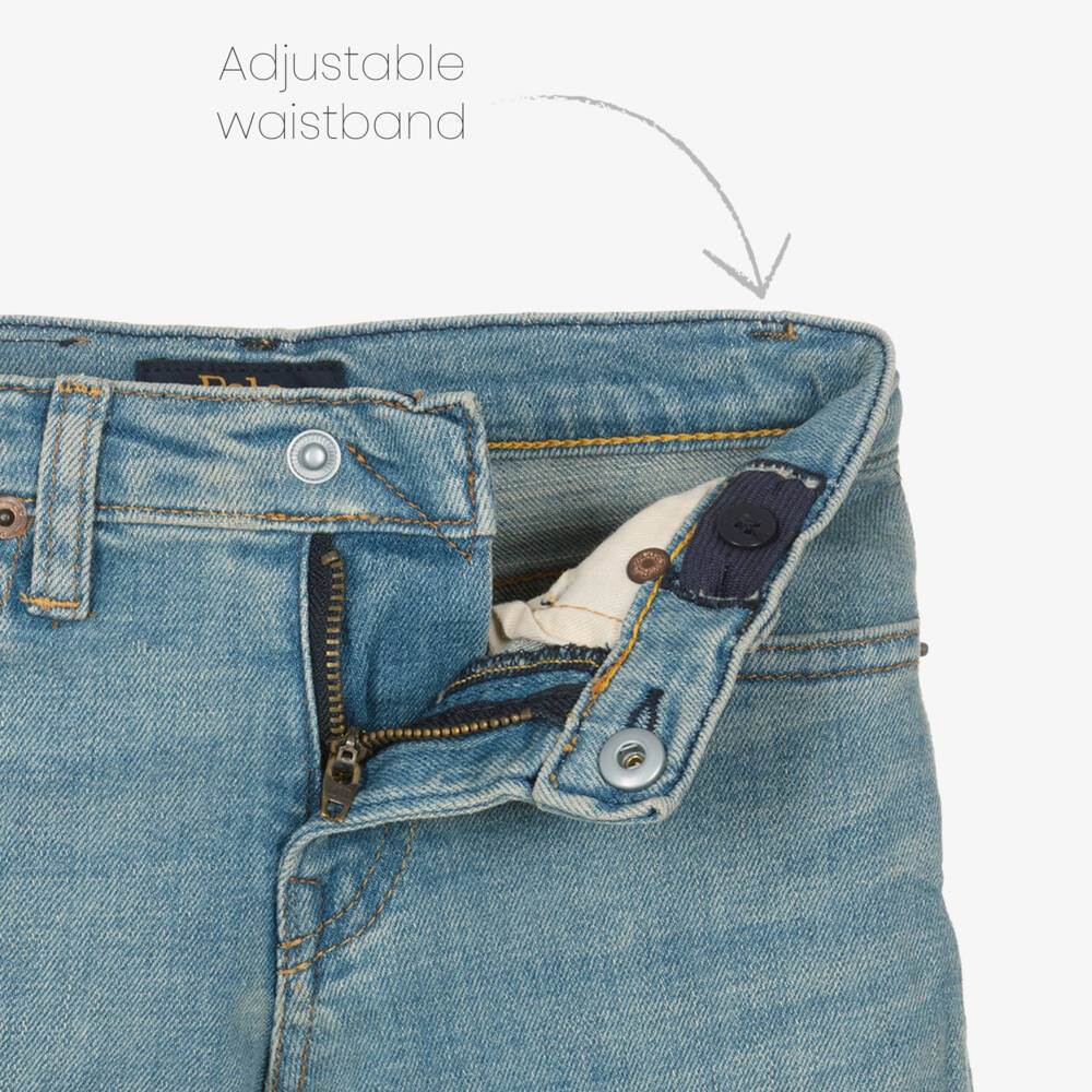 Ralph Lauren-Boys Blue Tailored Stretch Jeans | Childrensalon Outlet
