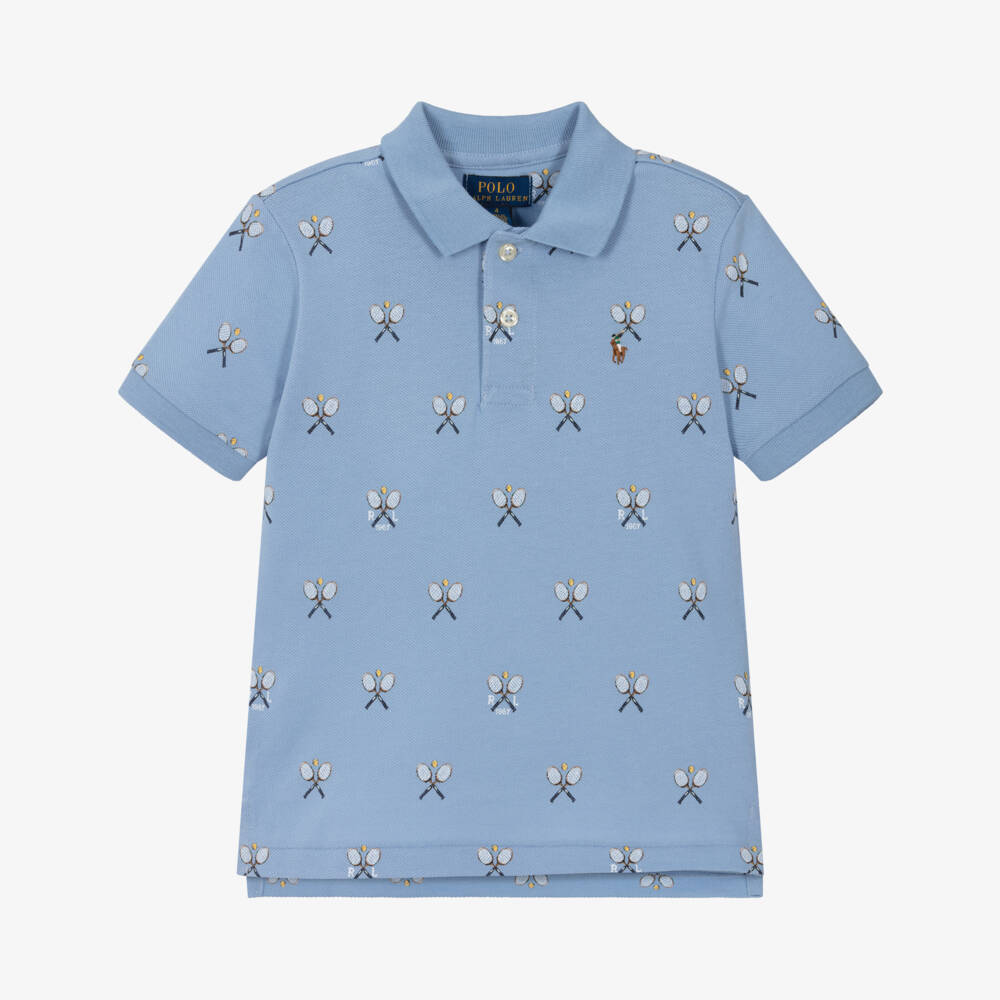 Ralph Lauren-بولو قطن أزرق للتنس للأولاد | Childrensalon Outlet