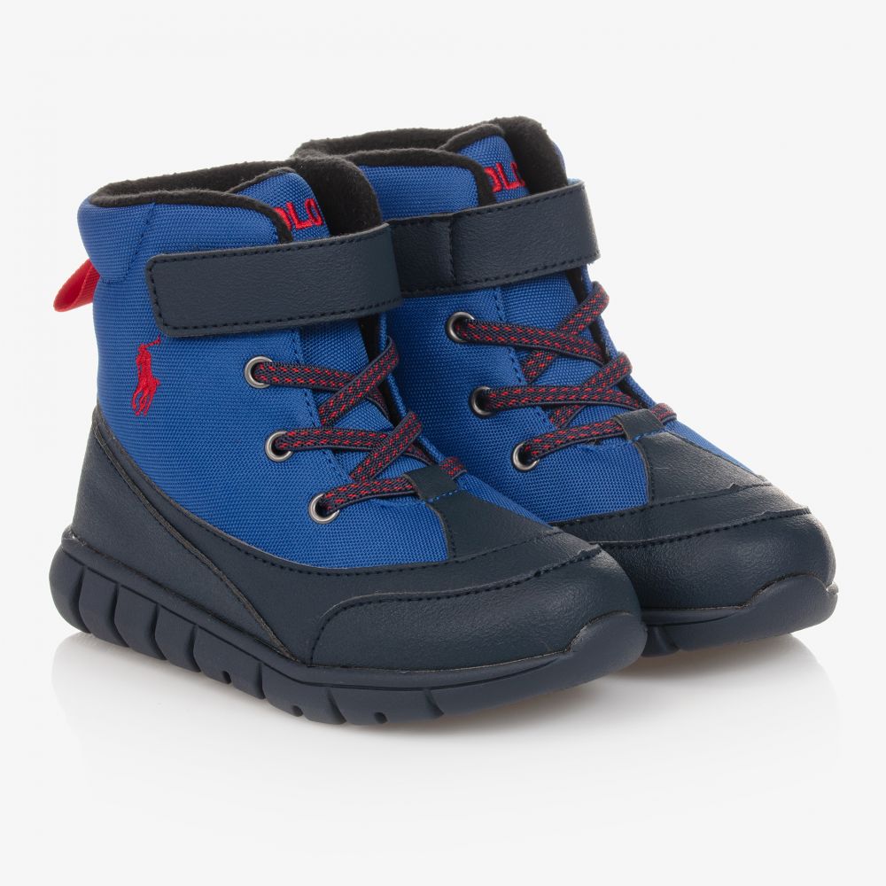 Polo Ralph Lauren - Blaue Winterstiefel für Jungen | Childrensalon