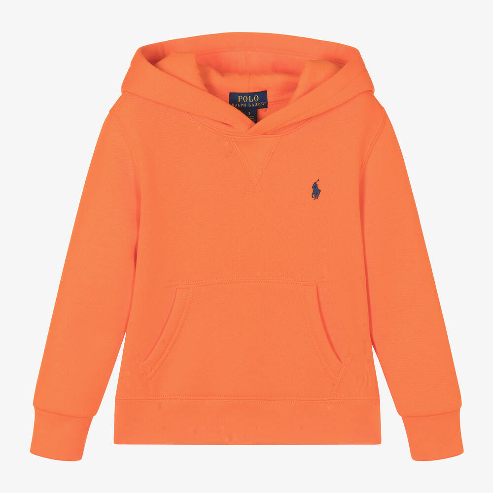 Ralph Lauren-Boys Bright Orange Hoodie | Childrensalon Outlet
