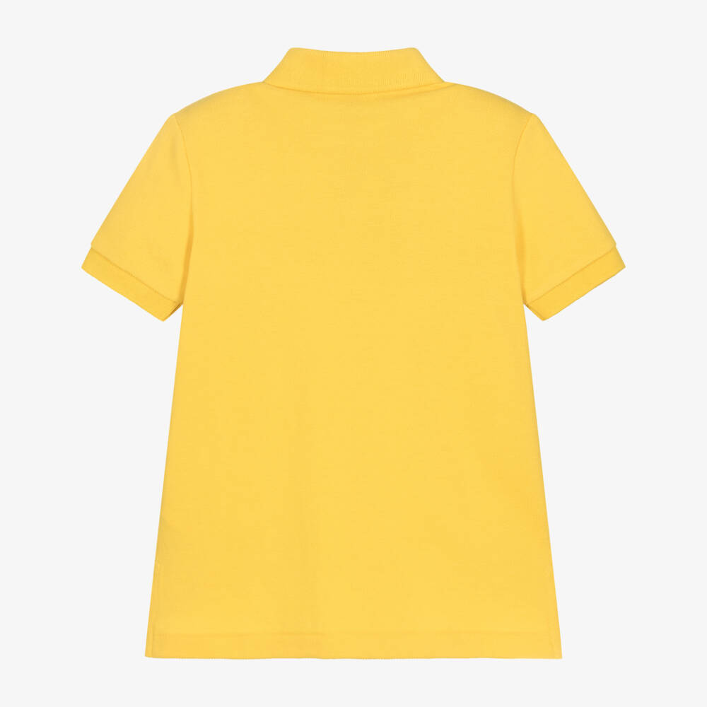 Ralph Lauren-Boys Bright Yellow Cotton Piqué Polo Shirt | Childrensalon Outlet