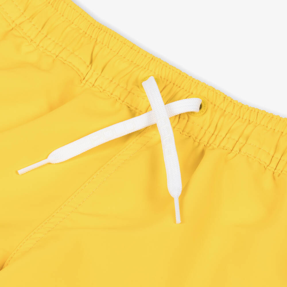 Ralph Lauren-Boys Bright Yellow Swim Trunks | Childrensalon Outlet