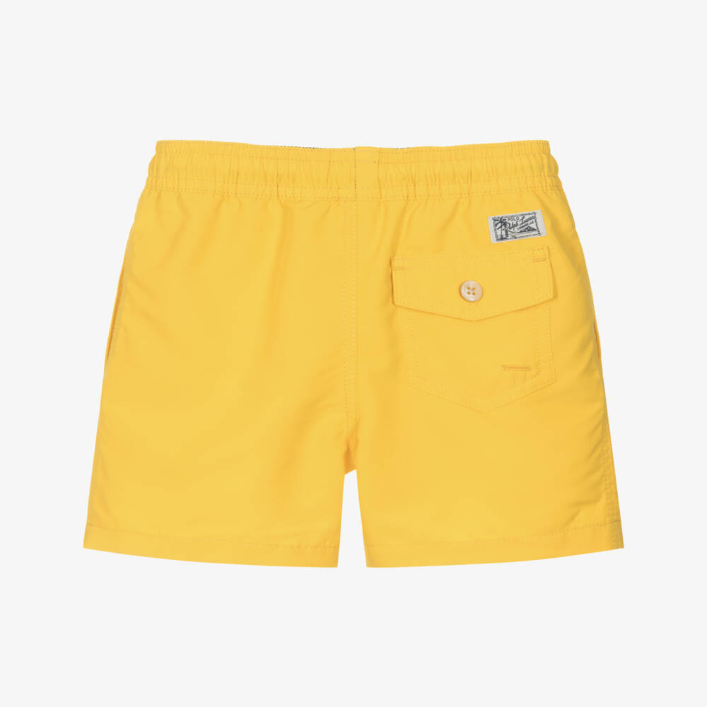 Ralph Lauren-Boys Bright Yellow Swim Trunks | Childrensalon Outlet