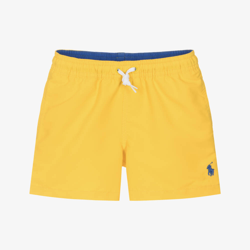 Ralph Lauren-Boys Bright Yellow Swim Trunks | Childrensalon Outlet
