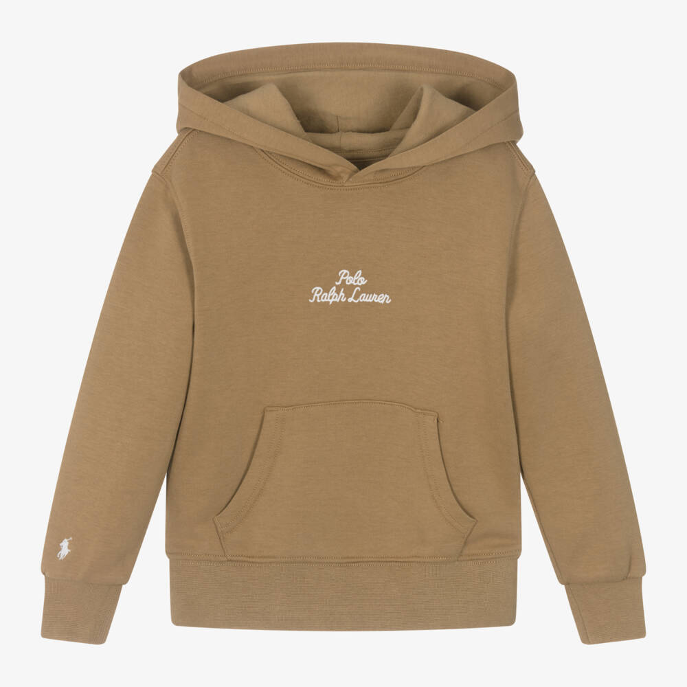 Ralph Lauren-Boys Casual Beige Hoodie | Childrensalon Outlet