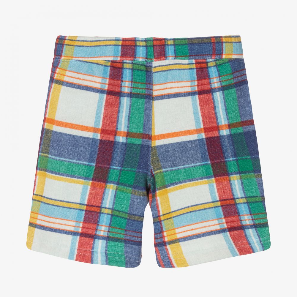 Polo Ralph Lauren Boys Checked Jersey Shorts Childrensalon Outlet