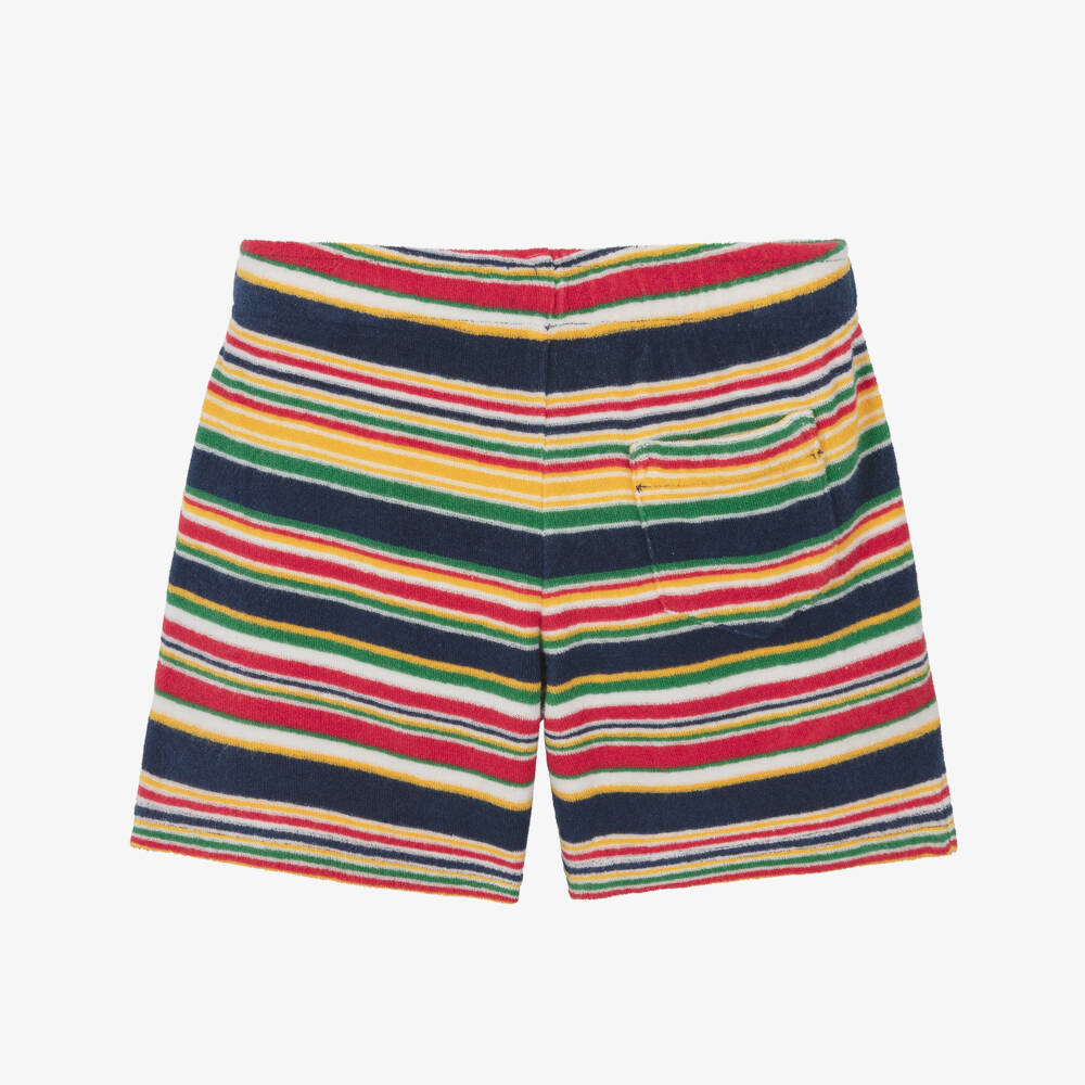 Ralph Lauren-Boys Cheerful Stripe Towel Shorts | Childrensalon Outlet
