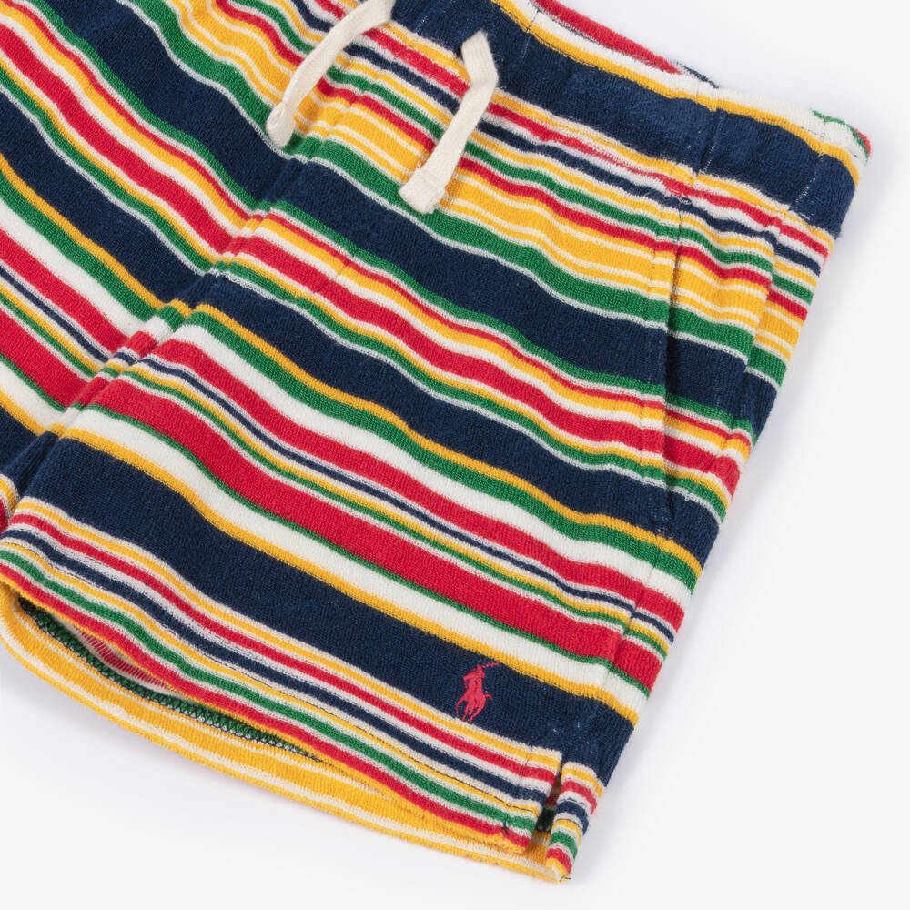 Ralph Lauren-Boys Cheerful Stripe Towel Shorts | Childrensalon Outlet