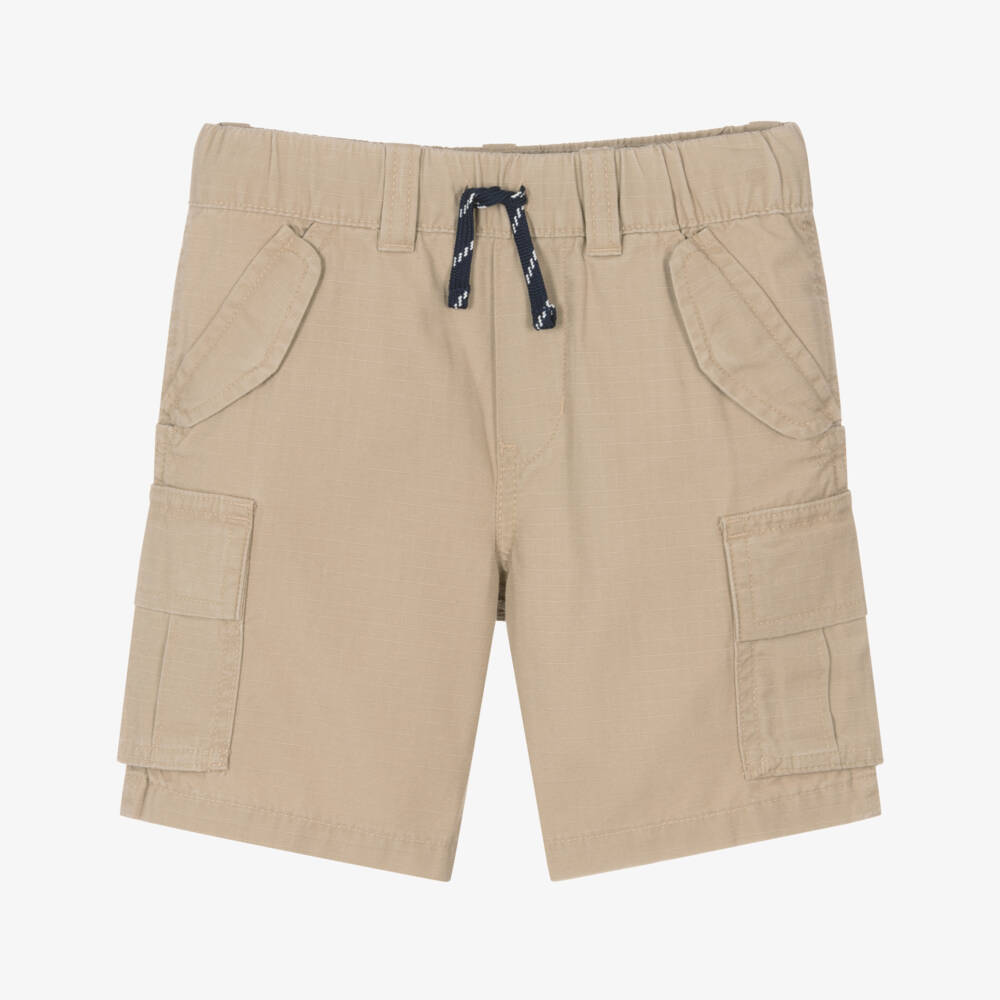 Ralph Lauren-شورت مغامرات كلاسيكي بيج للأولاد | Childrensalon Outlet