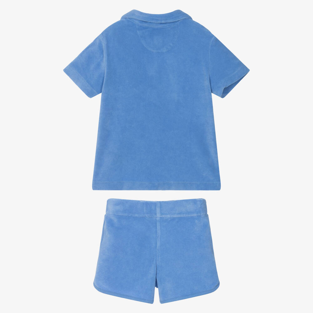Ralph Lauren-Boys Classic Blue Terry Set | Childrensalon Outlet