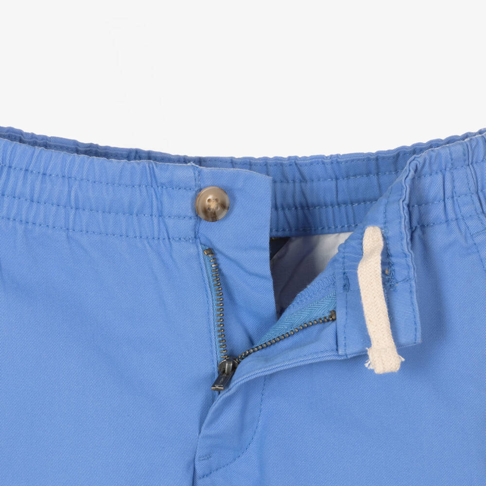 Ralph Lauren-Boys Classic Blue Twill Shorts | Childrensalon Outlet