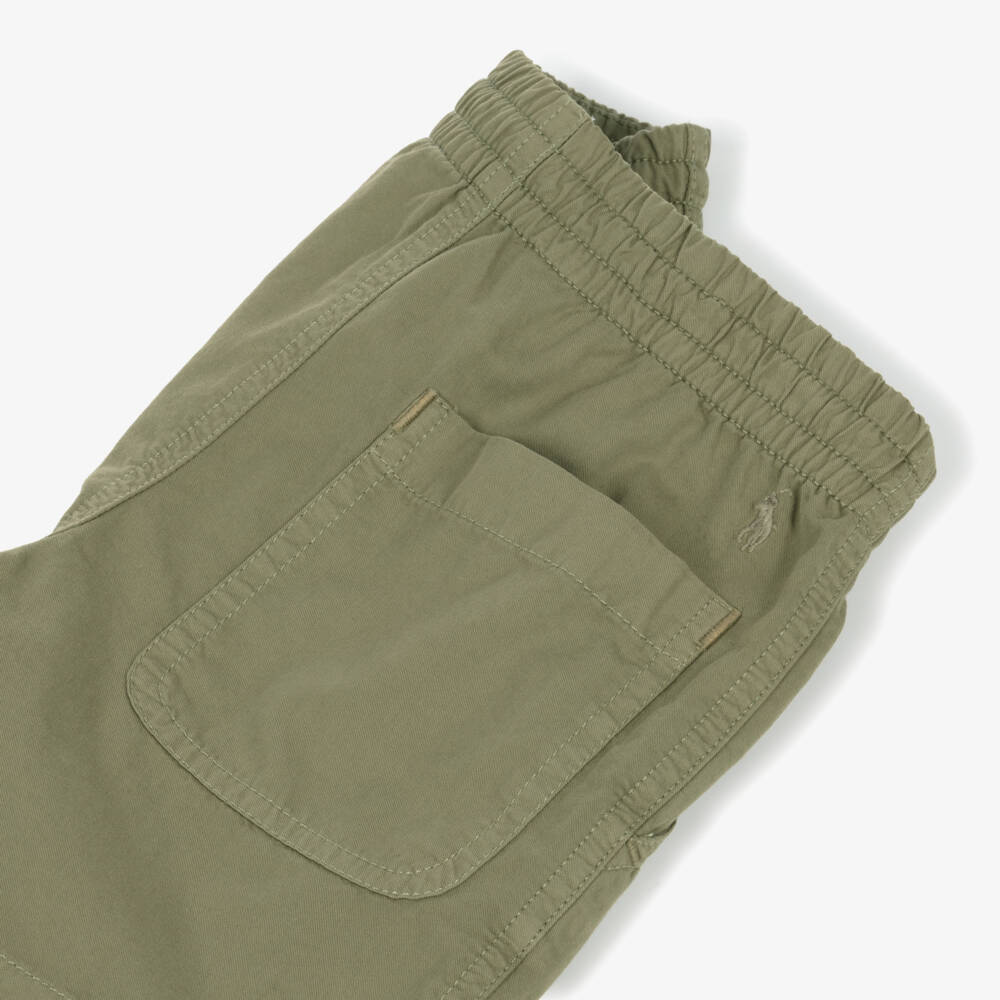 Ralph Lauren-شورت برمودا كلاسيكي أخضر قطن للأولاد | Childrensalon Outlet