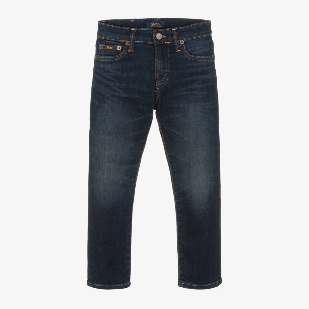Ralph Lauren-Boys Classic Indigo Slim Denim Pants | Childrensalon Outlet