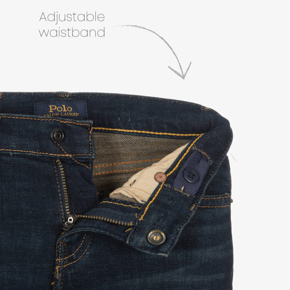 Ralph Lauren-Boys Classic Indigo Slim Denim Pants | Childrensalon Outlet