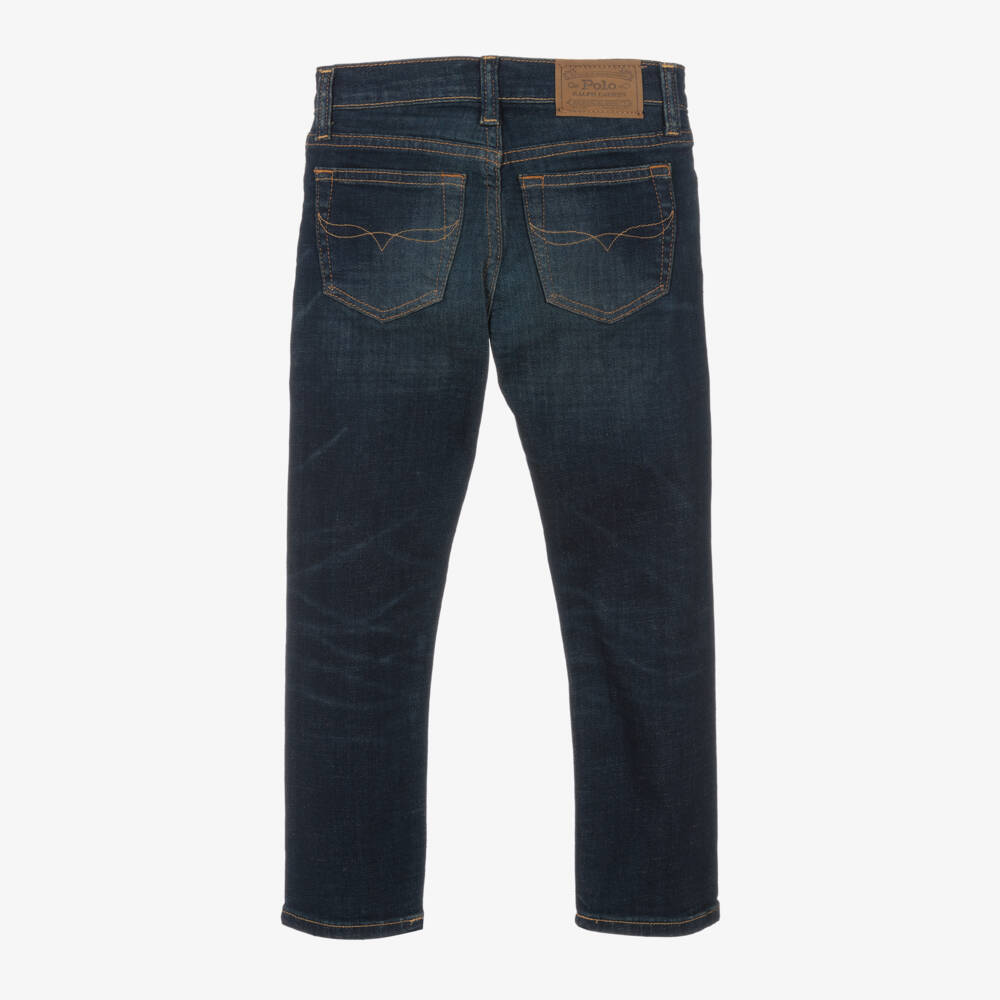 Ralph Lauren-Boys Classic Indigo Slim Denim Pants | Childrensalon Outlet