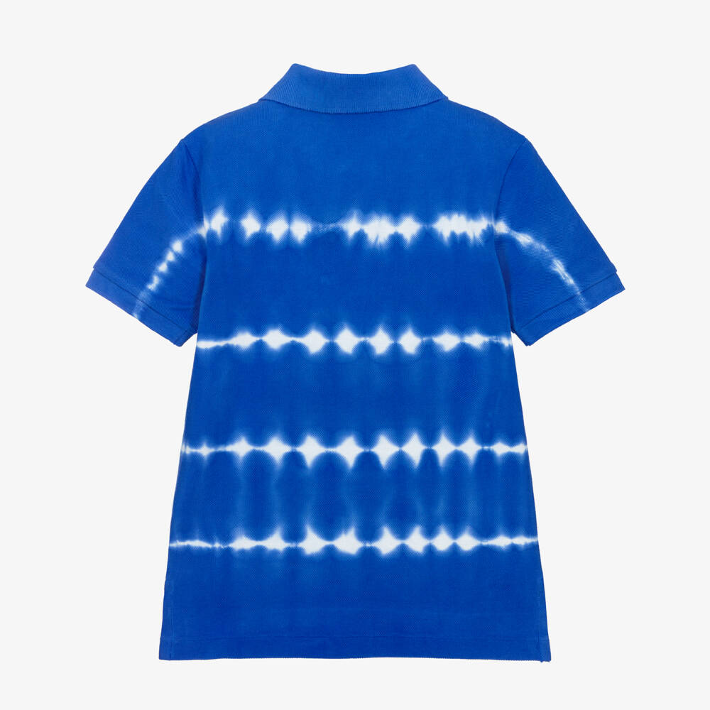 Ralph Lauren-Boys Cobalt Blue Tie-Dye Print Polo Shirt | Childrensalon Outlet