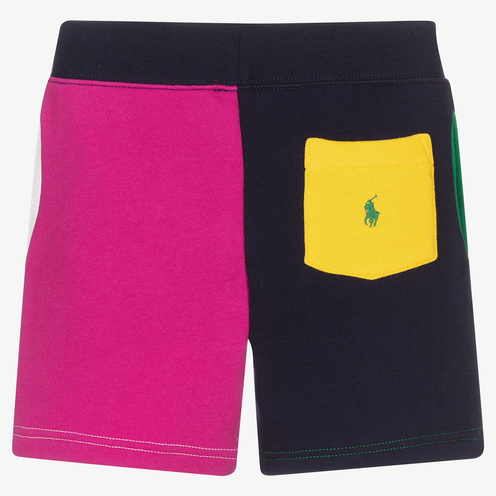 Polo Ralph Lauren-Boys Colour Block Logo Shorts | Childrensalon Outlet