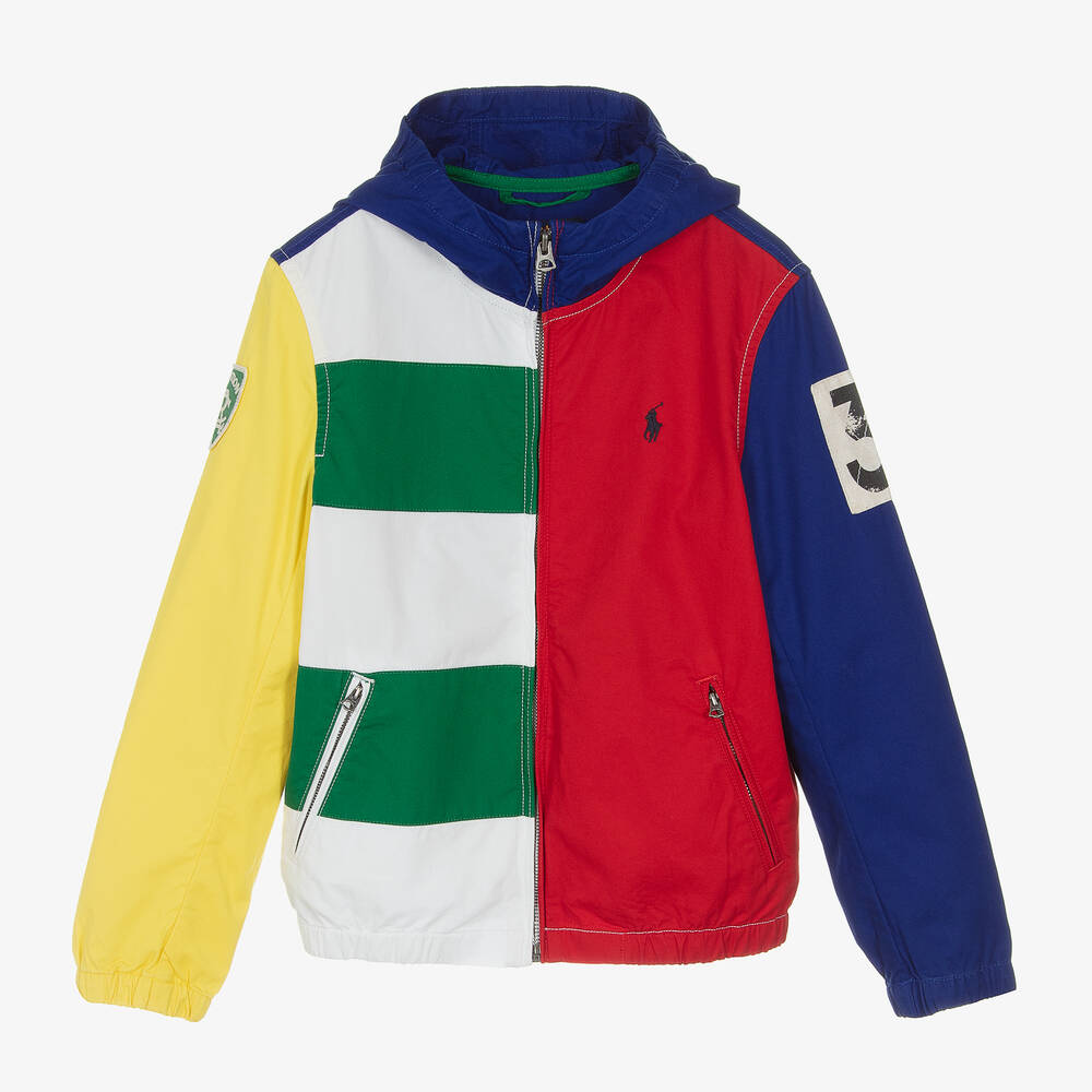 Ralph Lauren-جاكيت واقي من الرياح بألوان بلوك للأولاد | Childrensalon Outlet