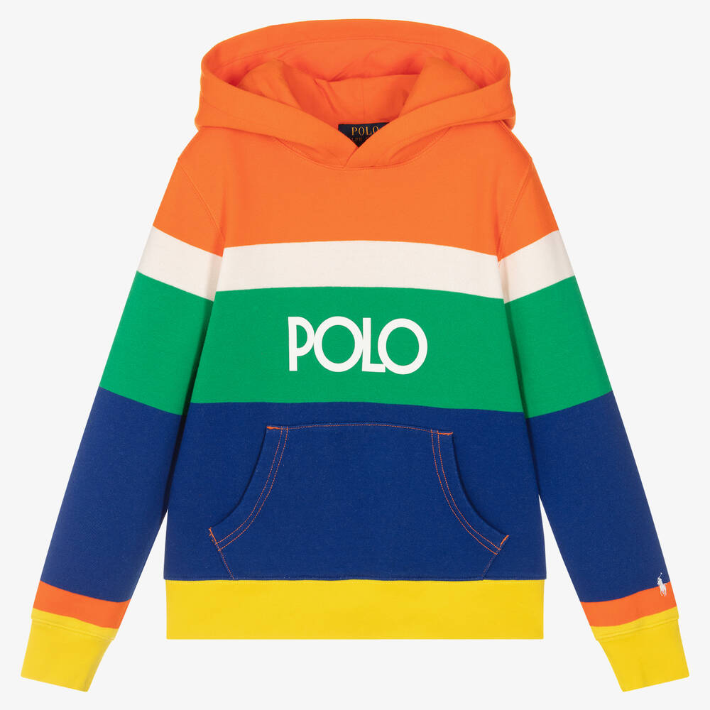 Polo Ralph Lauren - Bunt gestreifter Baumwoll-Hoodie | Childrensalon