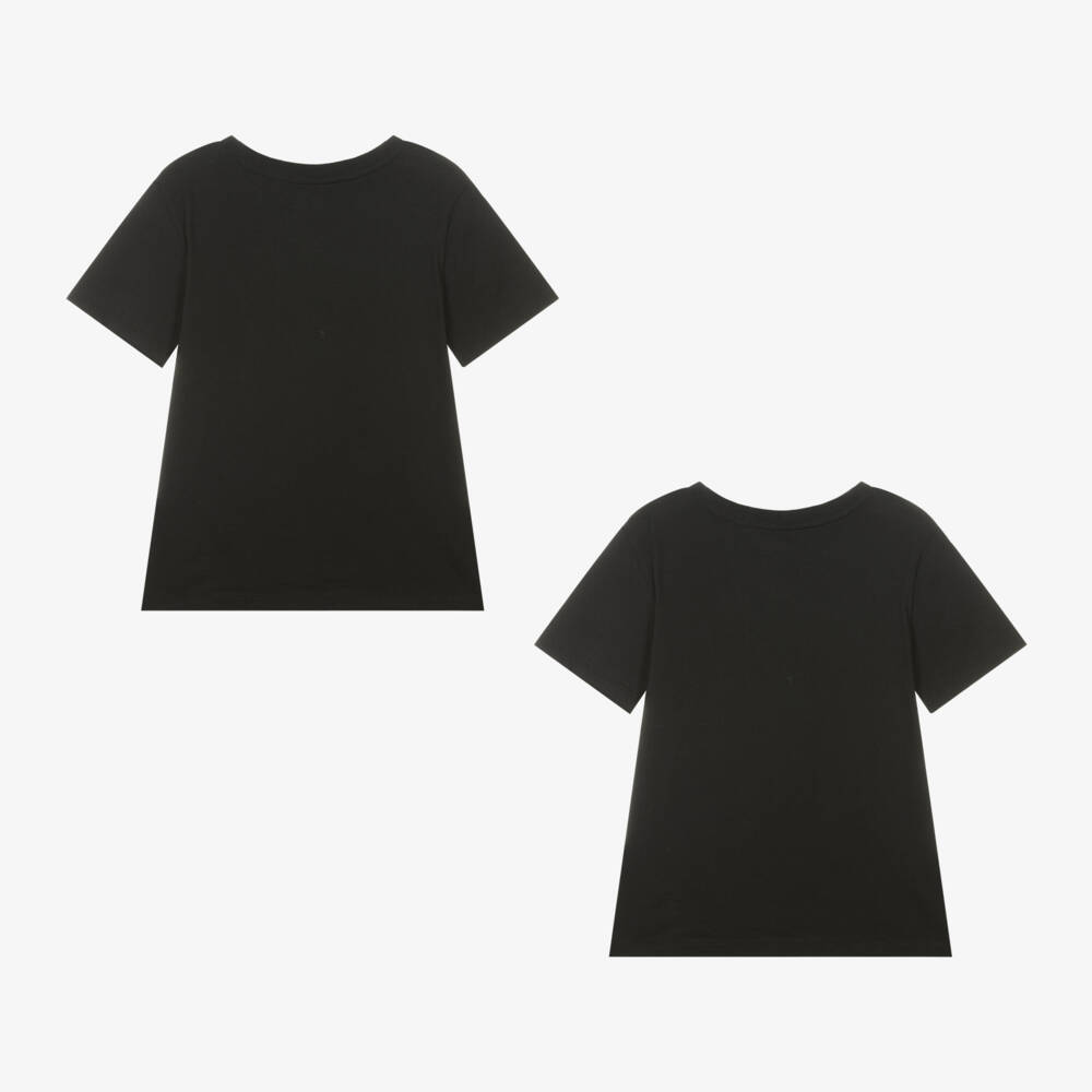 Ralph Lauren-Boys Cotton Black Tees Duo | Childrensalon Outlet