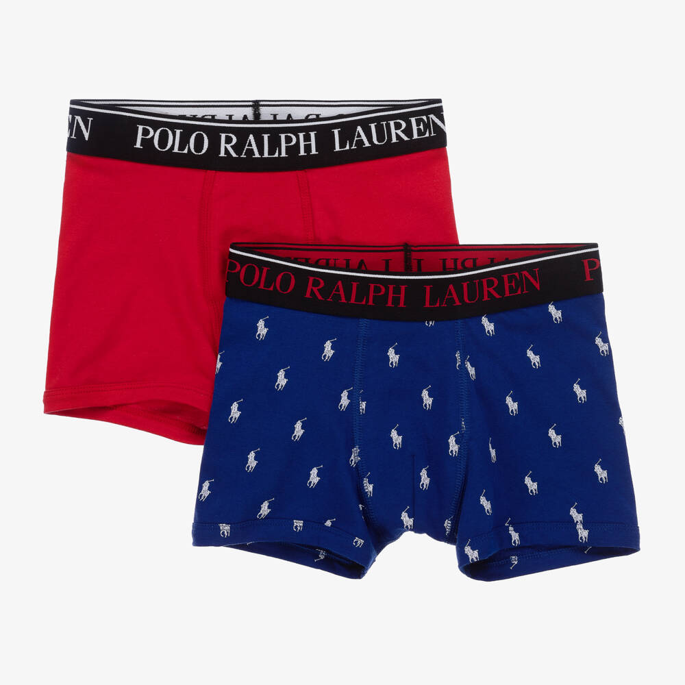 Ralph Lauren-Boys Cotton Boxer Shorts Duo | Childrensalon Outlet