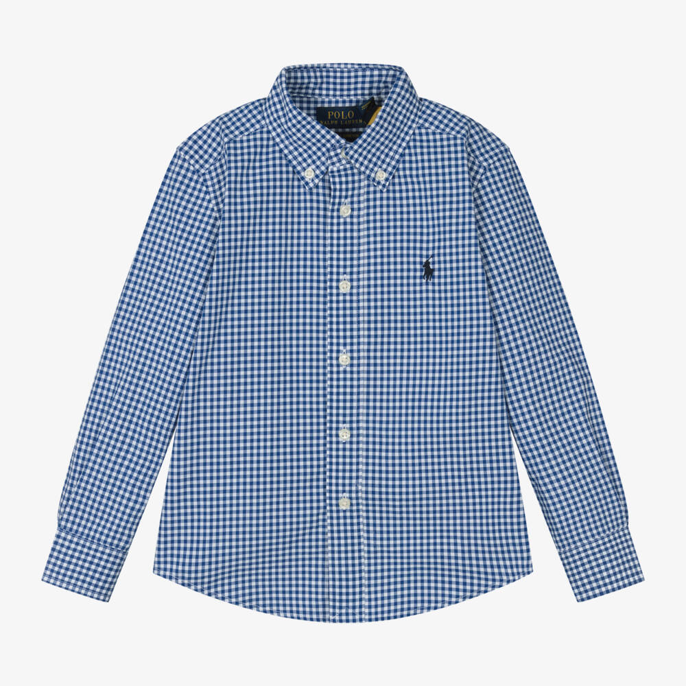 Ralph Lauren-Boys Cotton Checkered Shirt | Childrensalon Outlet