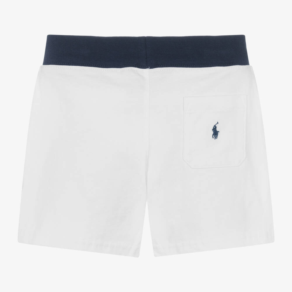 Ralph Lauren-Boys Cotton Logo Drawstring Shorts | Childrensalon Outlet