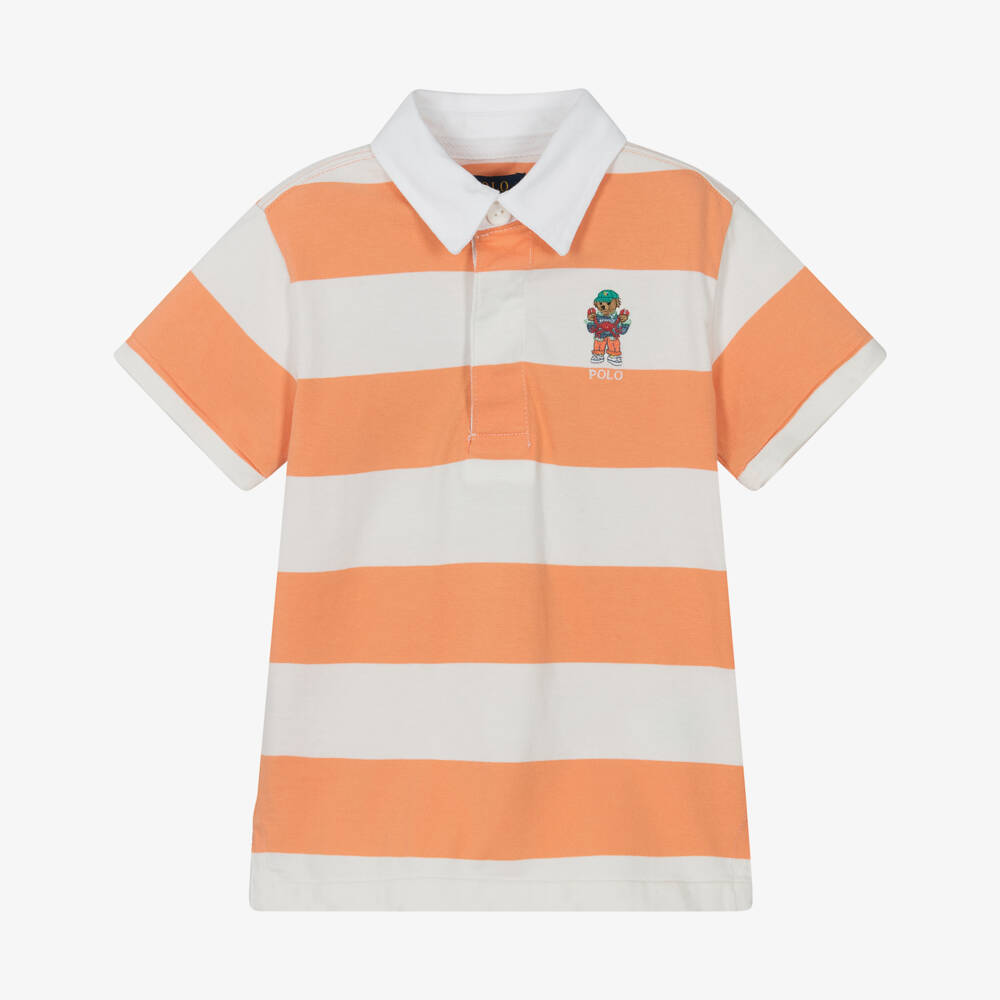 Ralph Lauren-Boys Cotton Polo Rugby with Bear | Childrensalon Outlet