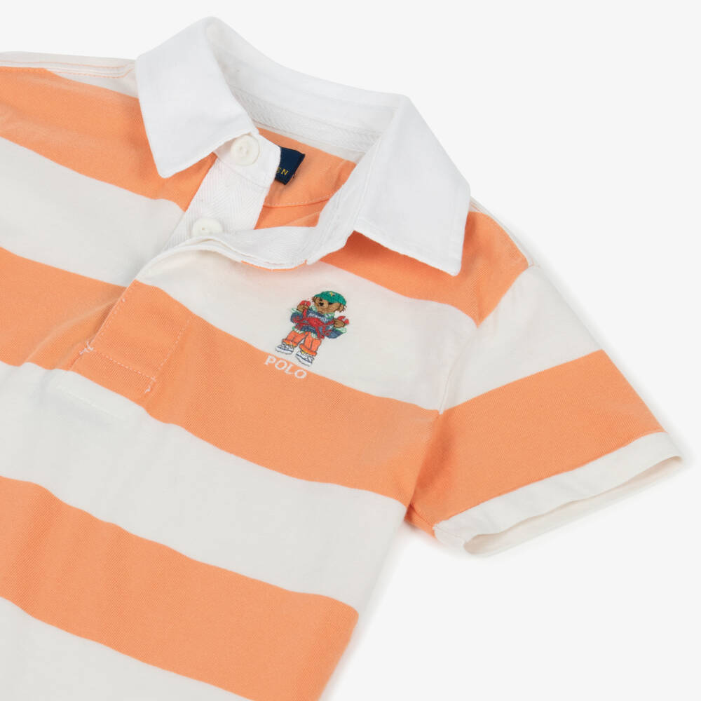 Ralph Lauren-Boys Cotton Polo Rugby with Bear | Childrensalon Outlet