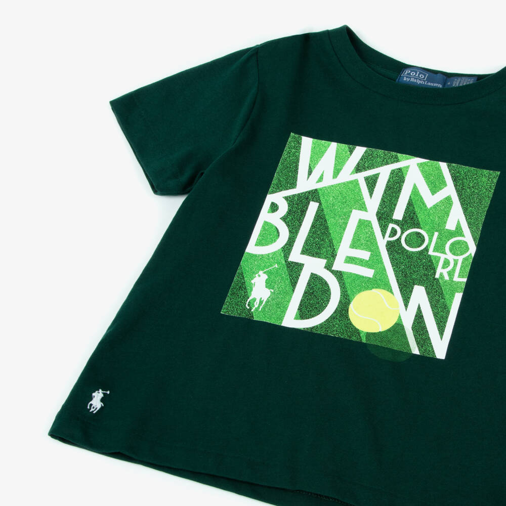 Ralph Lauren-Футболка из хлопка для мальчиков Вимблдон | Childrensalon Outlet