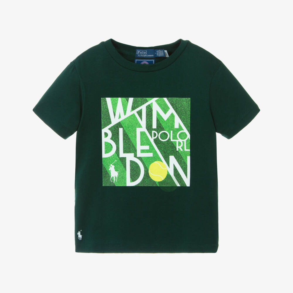 Ralph Lauren-Футболка из хлопка для мальчиков Вимблдон | Childrensalon Outlet