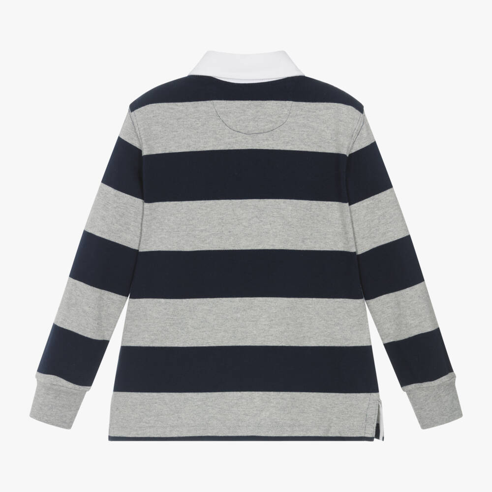Ralph Lauren-Boys Cotton Striped Rugby Polo | Childrensalon Outlet